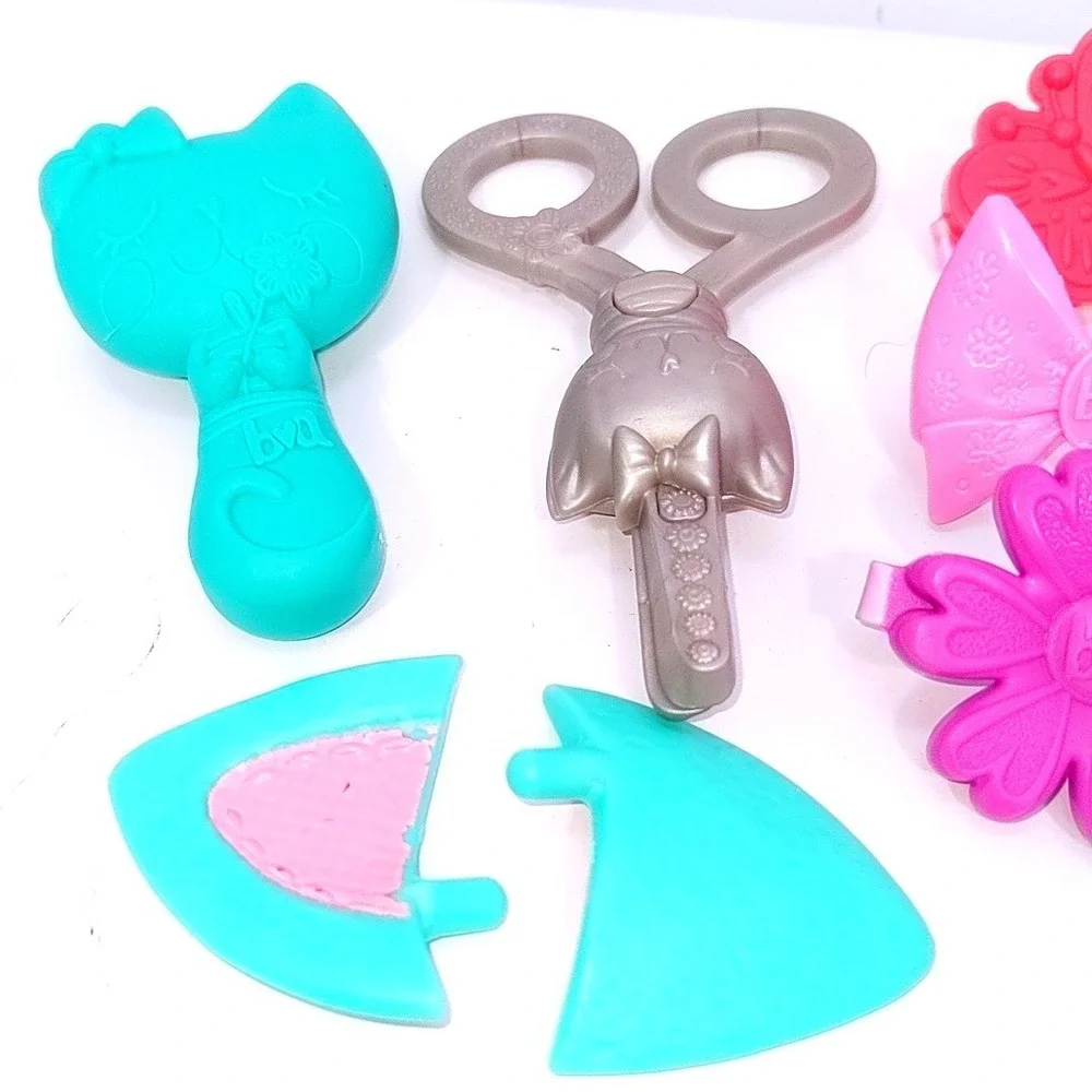 Baby Alive Doll Hair Accessories & Bff Lot Cat Brush Clips Faux Scissors